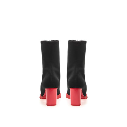 Alexander McQueen Schwarzer Neopren-Stiefel