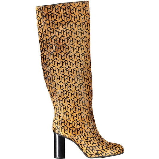 Tommy Hilfiger Beige Leder Damen Stiefel