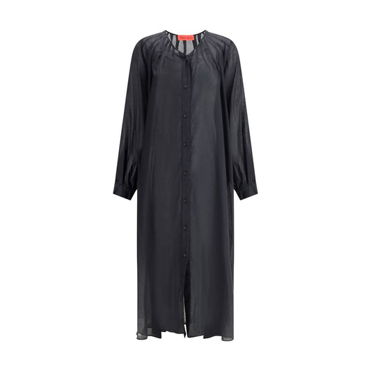 The Latest Baumwoll-Lon-Chemisier-Kleid