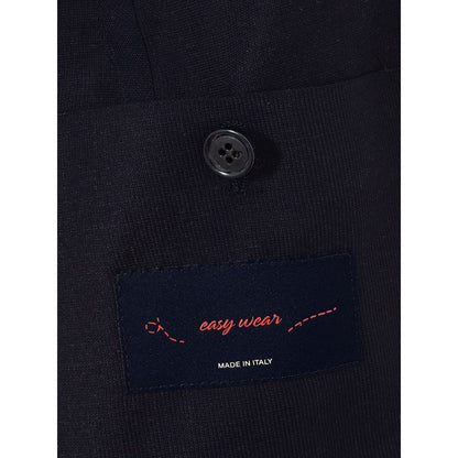 Elegant Lardini jacket made of blue cotton