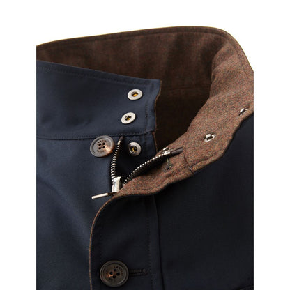 Elegant blue wool jacket for men