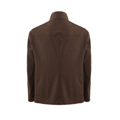 Elegant blue wool jacket for men
