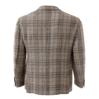 Lardini Elegant jacket in multicolored linen