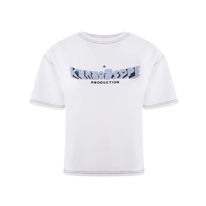 Elegant white cotton top for women