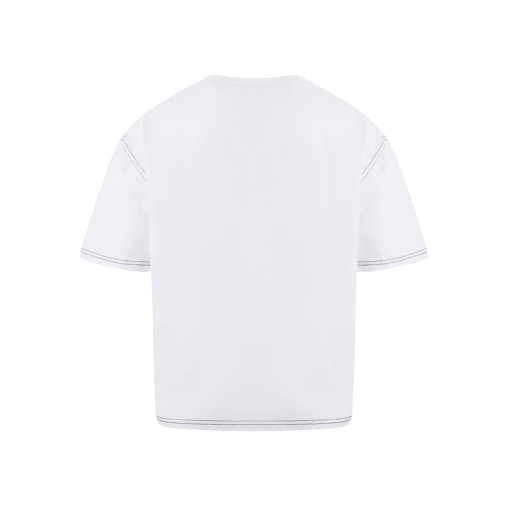 Elegant white cotton top for women