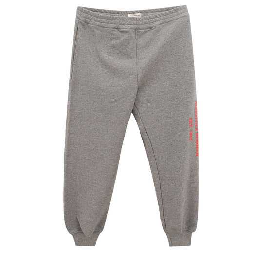 Alexander McQueen Schicke graue Hose aus Baumwollmischung