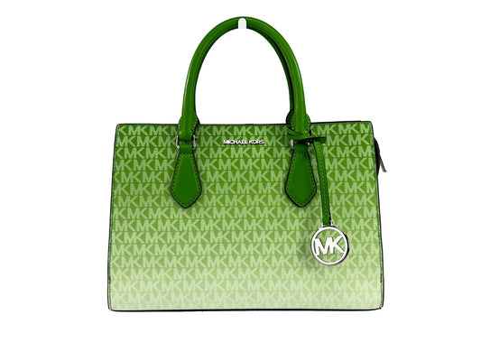 Michael Kors Sheila Medium Crossbody Satchel Purse Bag Jungle Grün