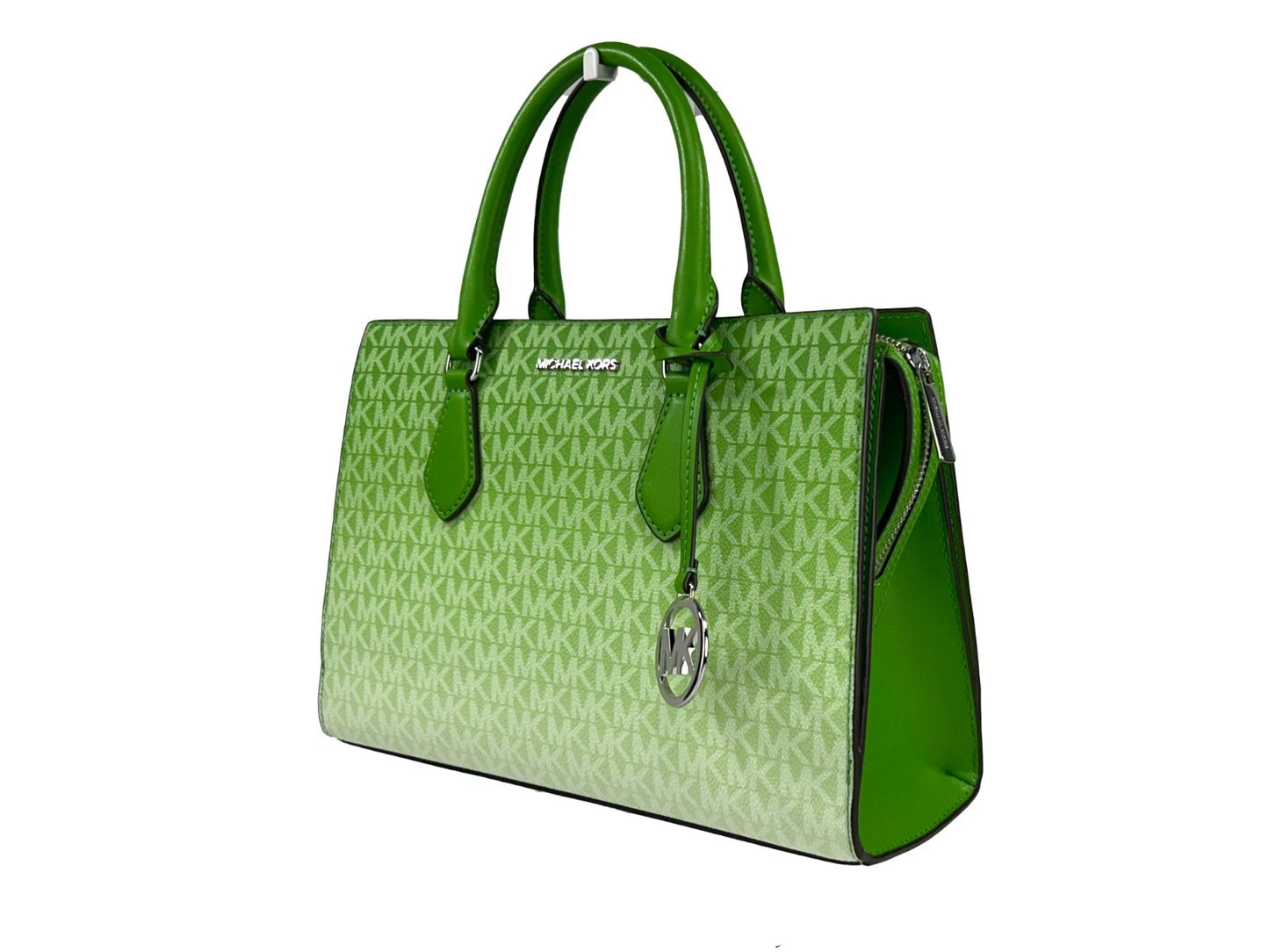 Michael Kors Sheila Medium Crossbody Satchel Purse Bag Jungle Grün