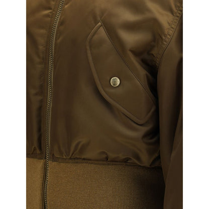 Saint Laurent Glänzende Bomberjacke aus Nylon