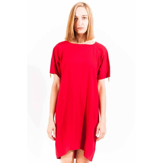 Love Moschino "Rotes Viskosekleid für Frauen"