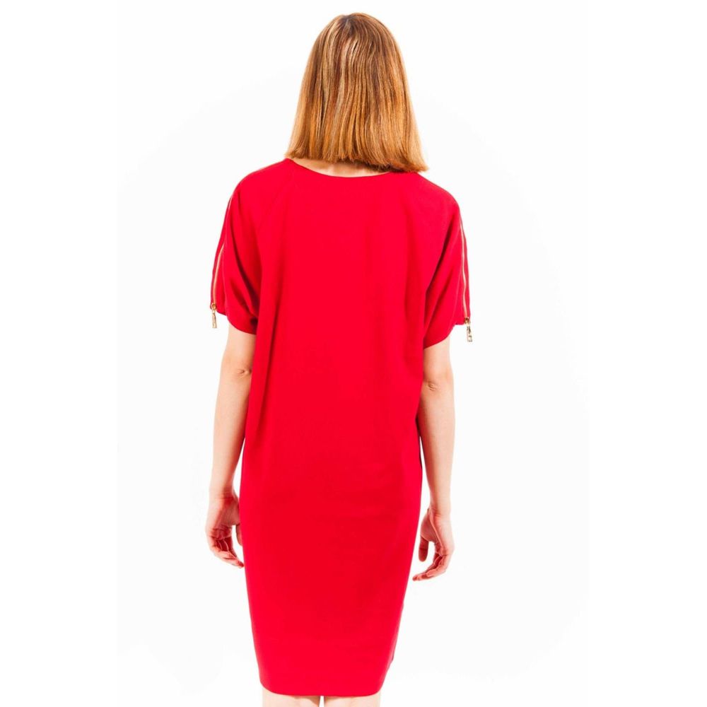 Love Moschino "Rotes Viskosekleid für Frauen"