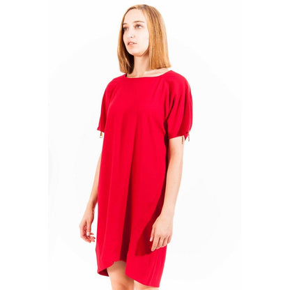 Love Moschino "Rotes Viskosekleid für Frauen"