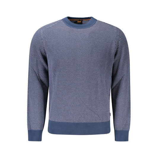Hugo Boss Blauer Baumwollpullover für Männer