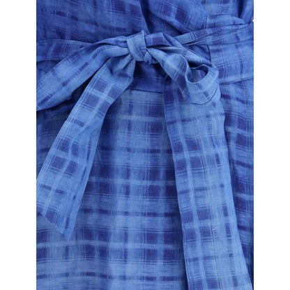 Sara Roka Karo-Chemisier-Kleid