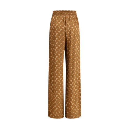 Marine Serre Satin-Mond-Hose