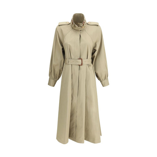 Chloé Langer Trenchcoat aus Baumwoll-Gabardine
