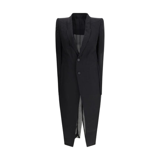 Rick Owens Langer Mantel aus Chiffon und Tüll
