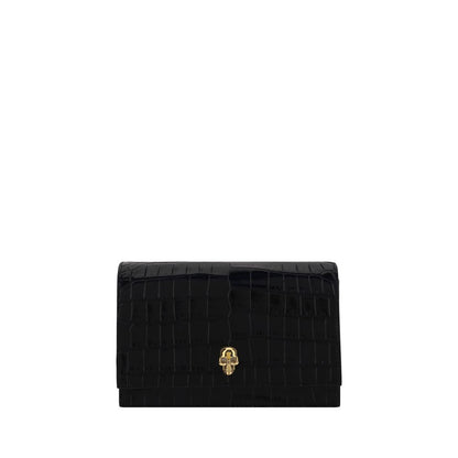 Alexander McQueen Mini-Schultertasche mit Totenkopf