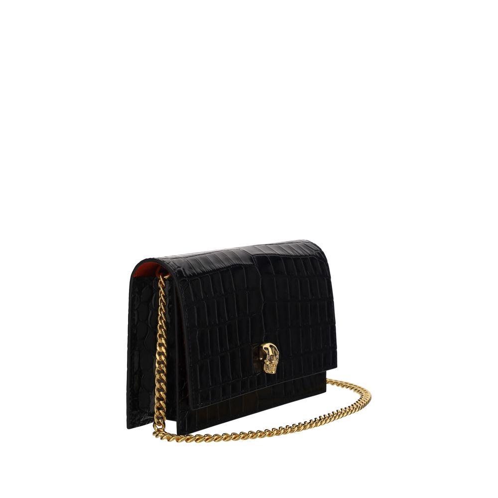 Alexander McQueen Mini-Schultertasche mit Totenkopf