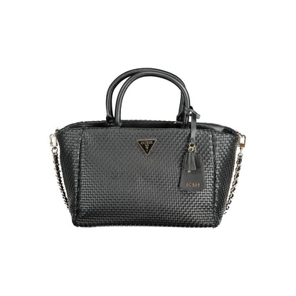 Guess Jeans Schwarz Polyethylen Frauen Handtasche