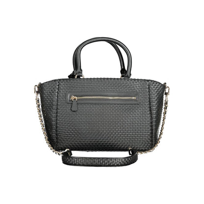Guess Jeans Schwarz Polyethylen Frauen Handtasche