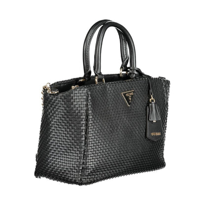 Guess Jeans Schwarz Polyethylen Frauen Handtasche
