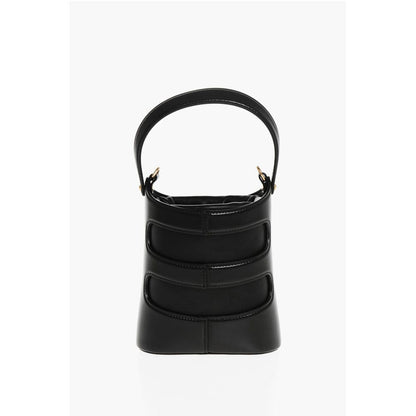 Alexander McQueen Schwarze Umhängetasche aus Kalbsleder