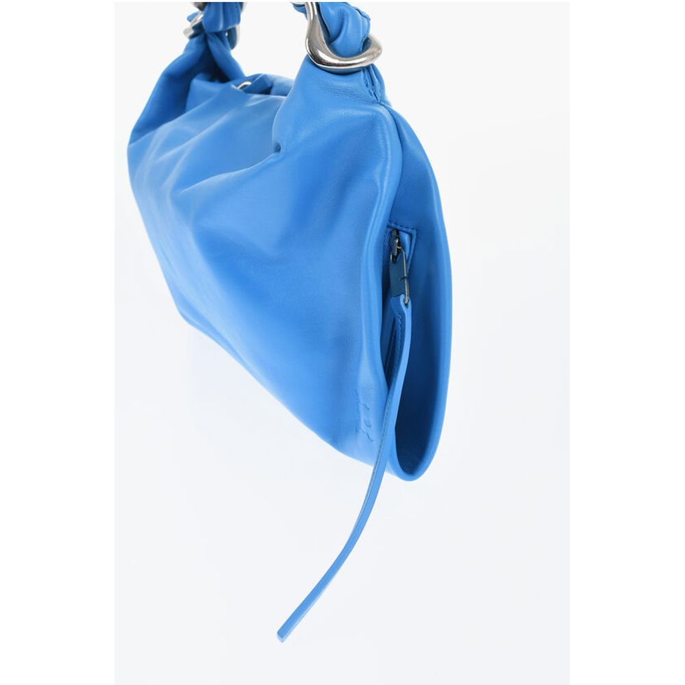Burberry Umhängetasche aus blauem Kalbsleder