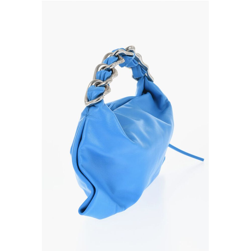 Burberry Umhängetasche aus blauem Kalbsleder