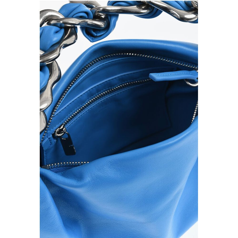 Burberry Umhängetasche aus blauem Kalbsleder
