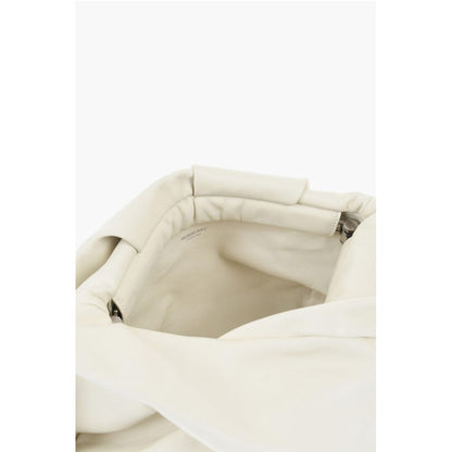 Burberry Weiße Lammfell-Clutch-Tasche