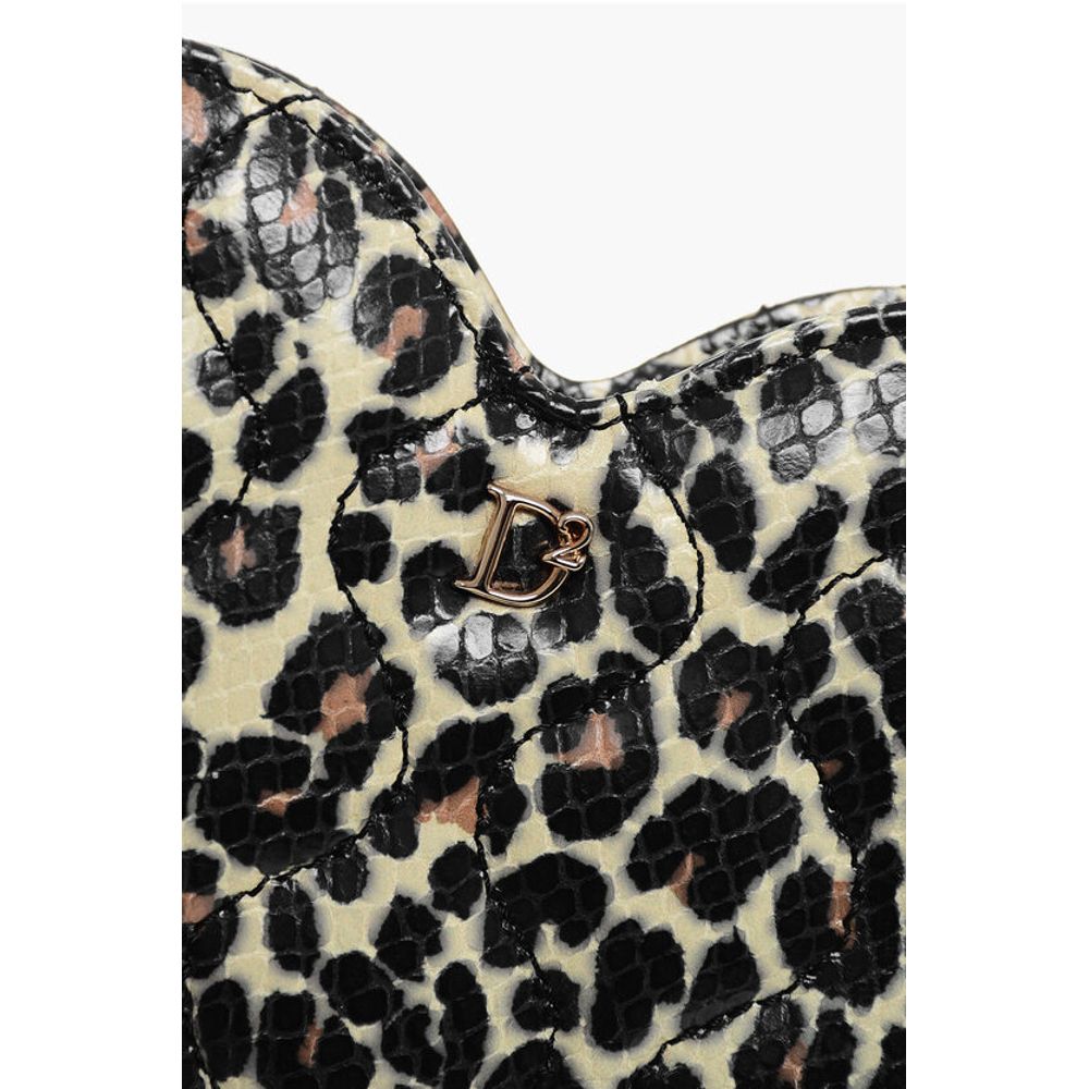 Dsquared² Braune Ziegenleder-Clutch-Tasche