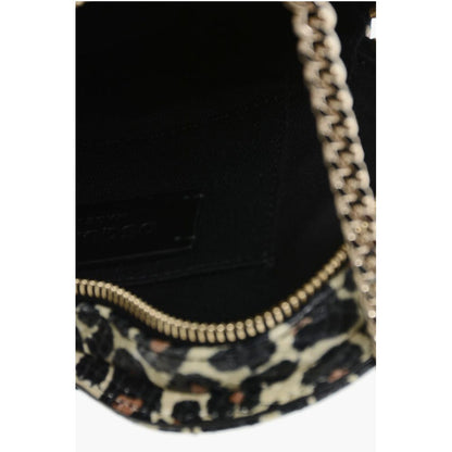 Dsquared² Braune Ziegenleder-Clutch-Tasche