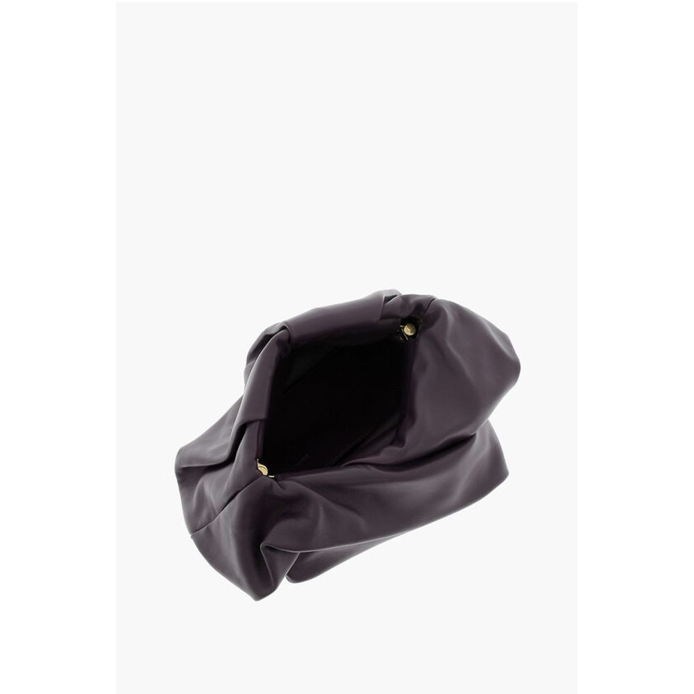 Burberry Lila Leder-Kupplungstasche