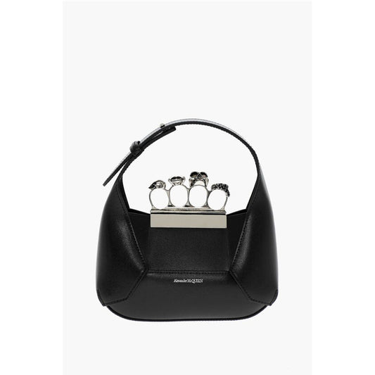 Alexander McQueen Tote Tasche aus schwarzem Kalbsleder