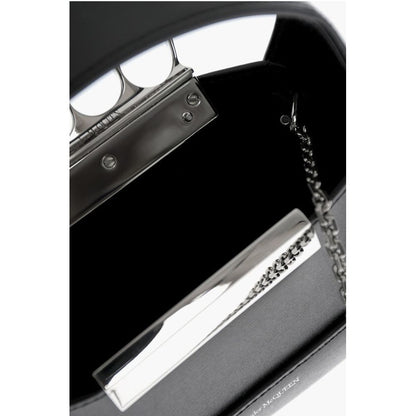 Alexander McQueen Tote Tasche aus schwarzem Kalbsleder