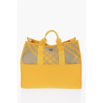 Burberry Gelbe Baumwolltragetasche