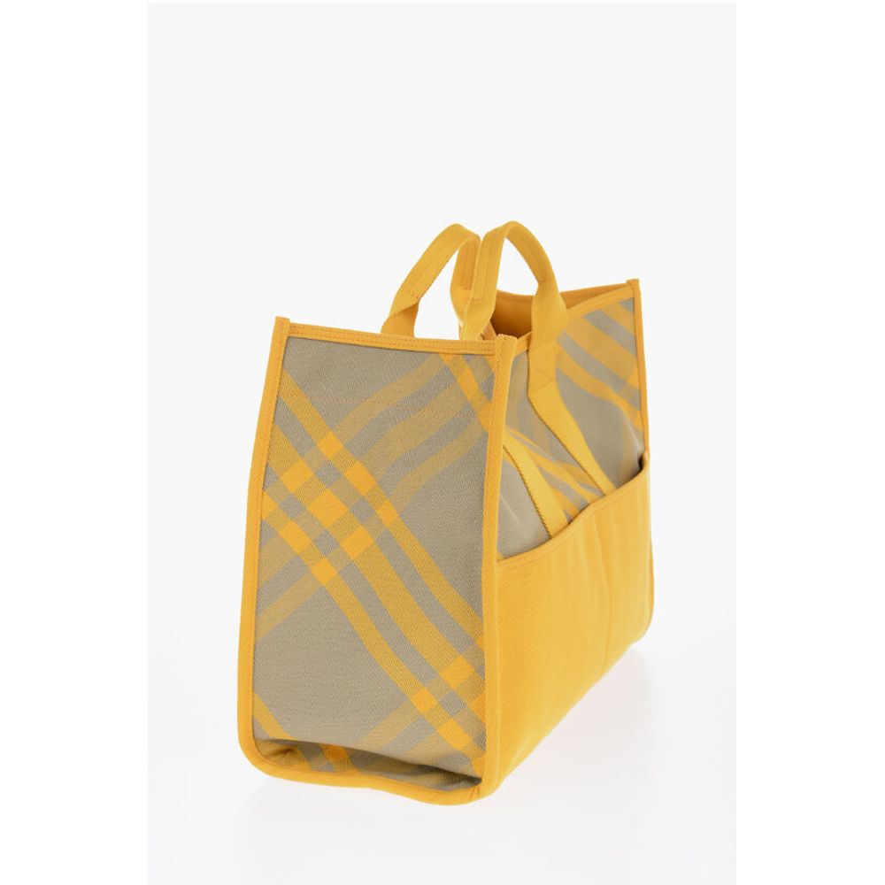 Burberry Gelbe Baumwolltragetasche
