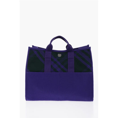 Burberry Lila Baumwolle Tote Bag