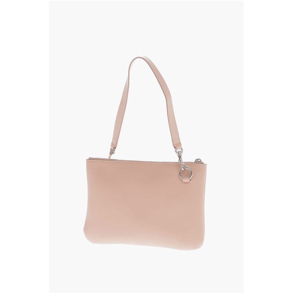 Jil Sander Multicolor Lammfell Clutch Tasche