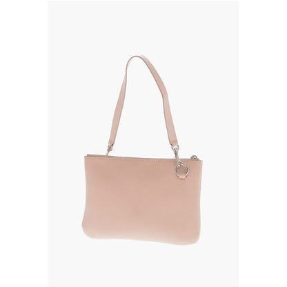 Jil Sander Multicolor Lammfell Clutch Tasche
