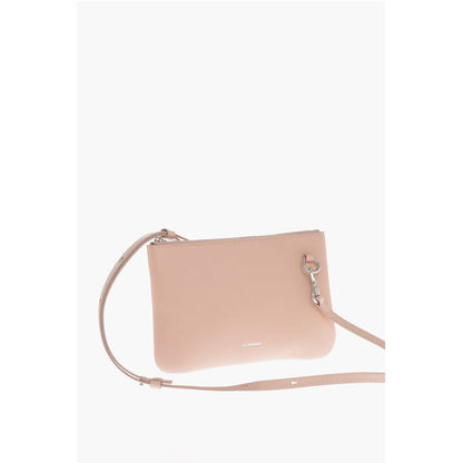 Jil Sander Multicolor Lammfell Clutch Tasche