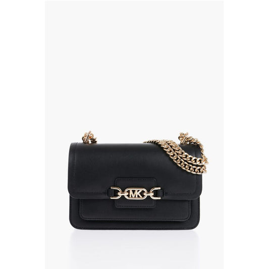 Michael Kors Schwarze Leder-Umhängetasche