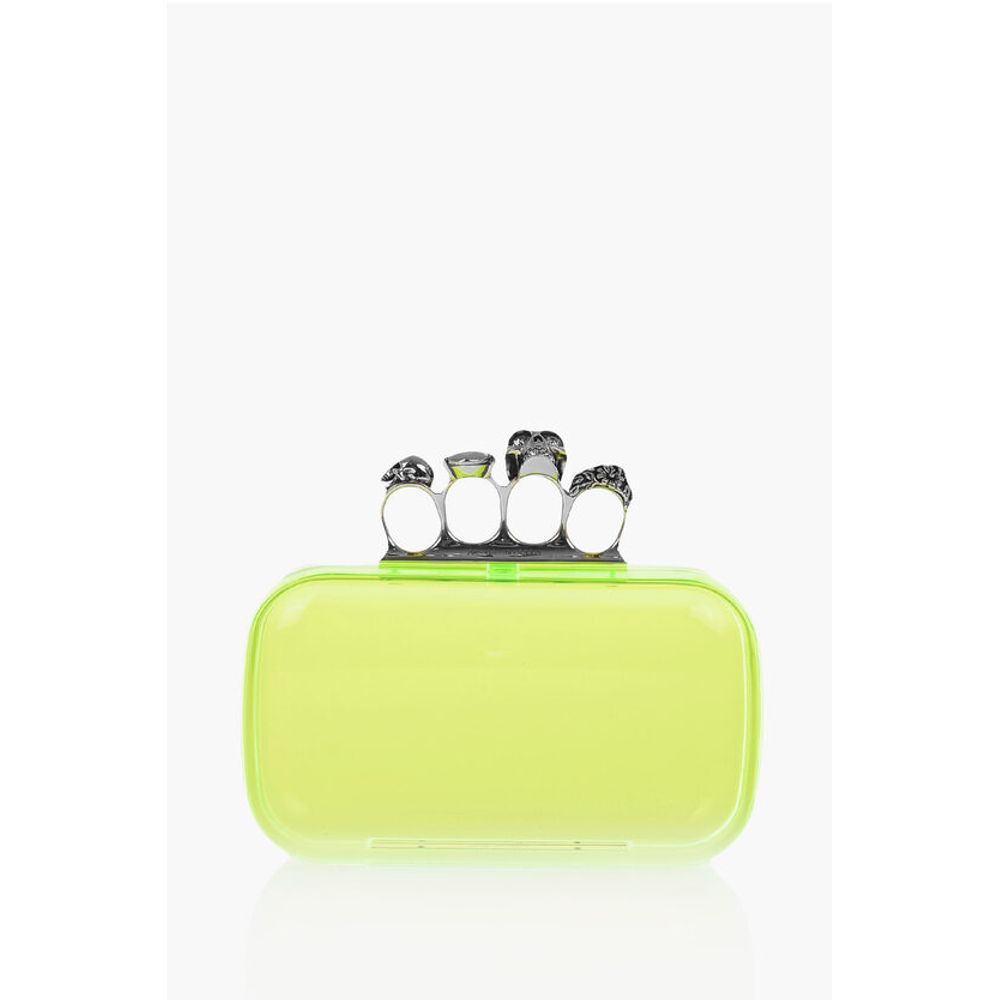 Alexander McQueen Gelbe Polyester-Kupplungstasche