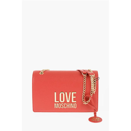Moschino Rote Polyethylen-Umhängetasche