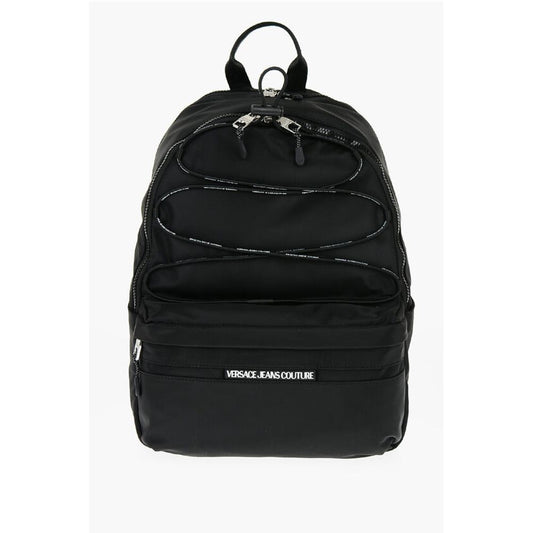 Versace Schwarzer Polyamid-Rucksack