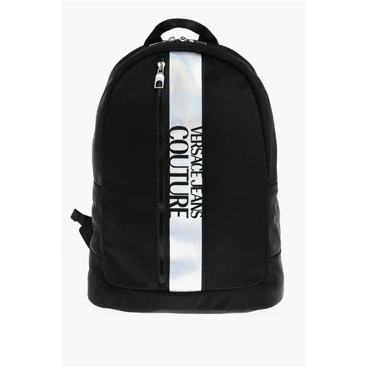 Versace Schwarzer Polyamid-Rucksack