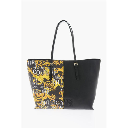 Versace Schwarze Polyester Tragetasche