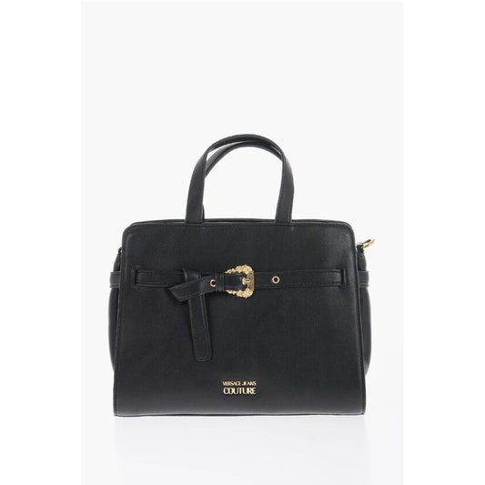 Versace Schwarze Polyester Tragetasche
