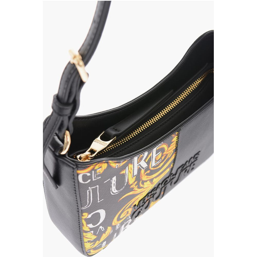 Versace Schwarze Polyester-Umhängetasche